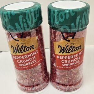 Wilton Peppermint Crunch Sprinkles 6.1 Oz Lot Bundle Of 2